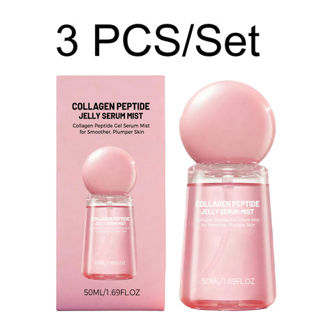 2026 New Collagen Peptide Jelly Serum Mist Hydrating Face Spray Plumping Smoothing Brighten Firming Moisturizing Glow Skin 50ml
