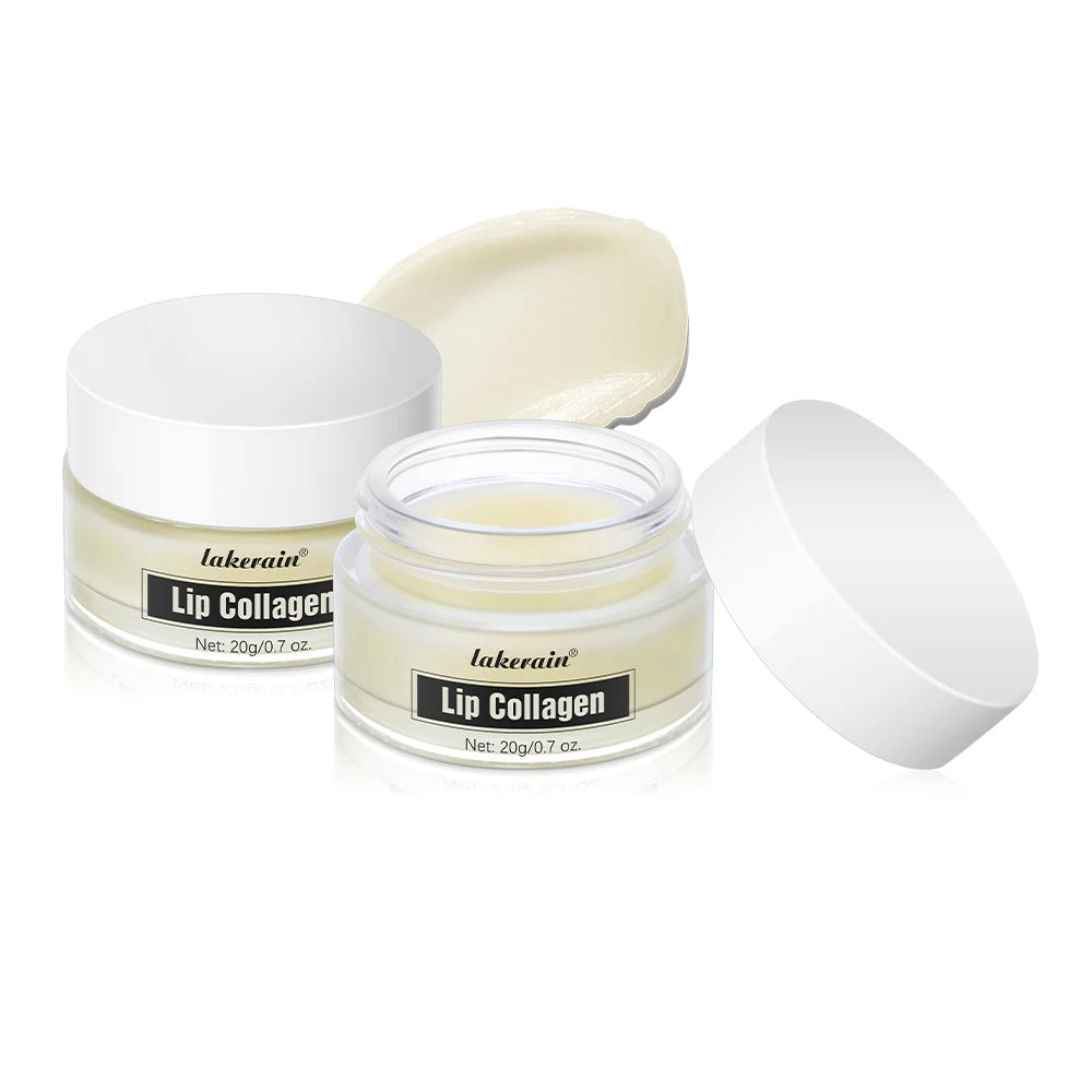 Collagen Lip Balm & Sleep Mask Deep Moisturizing Hydrating Smooth Lip Fine Lines Gentle Exfoliating Dry Dead Skin Daily Lip Care