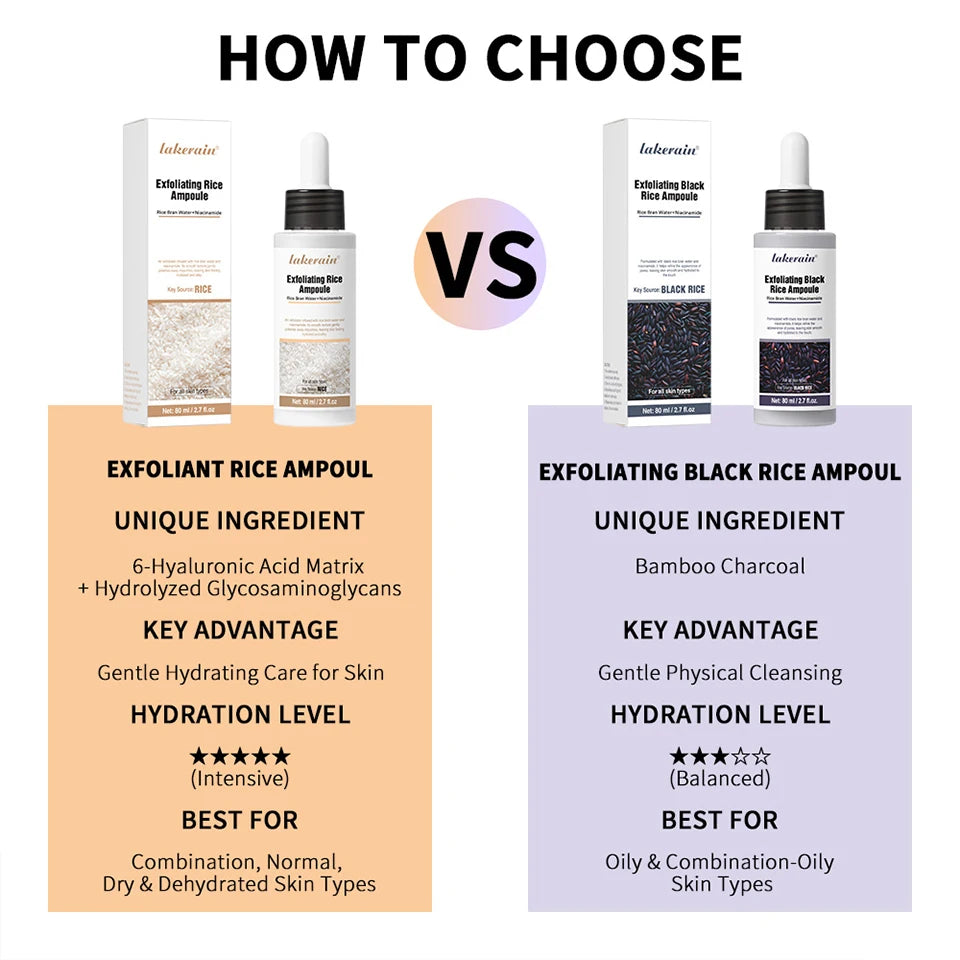 Rice Peeling Ampoule Soft Exfoliating Face and Body Scrub Dead Skin Cells Blackhead Remover for All Skin Types korean skin care
