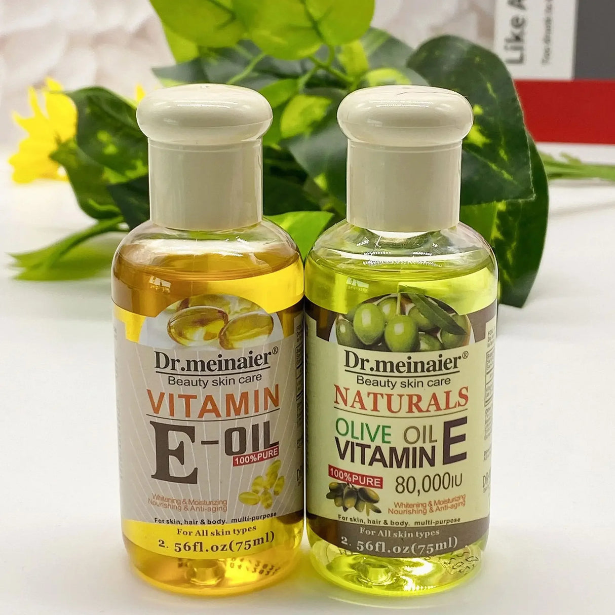 Vitamin E Face Essence Oil Morning & Night Whitening Shrink Pores Anti Wrinkle Aging Freckle Repair Face Skin Care Essence 75ml