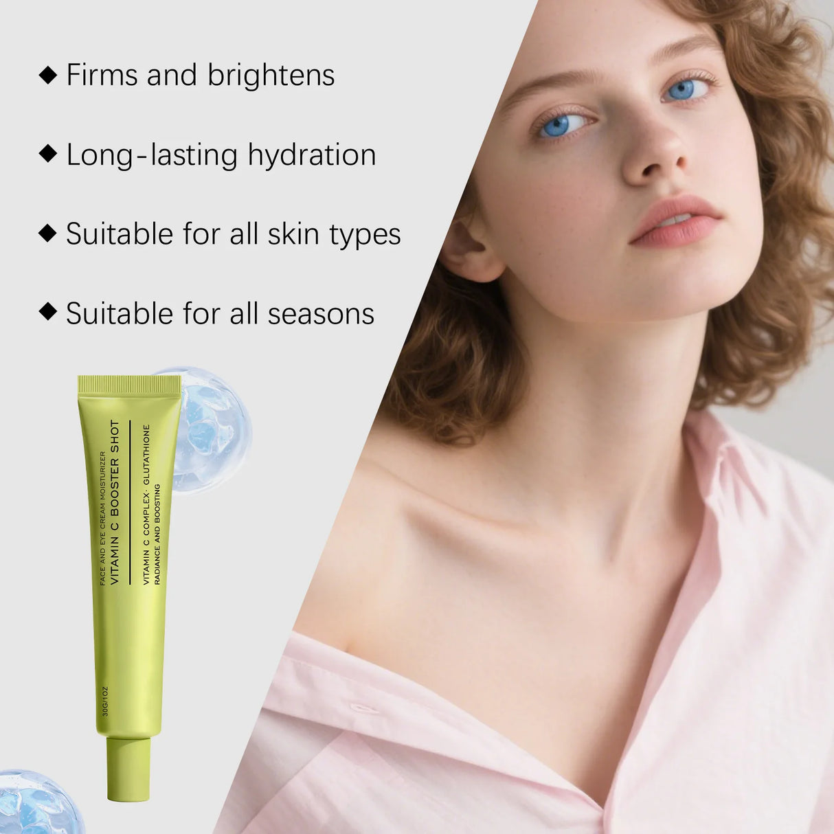 Nicotinamide Skin Moisturizing Cream Lock Water Hydrate Dry Skin Brighten Skins Tone Suitable Face Eye Use Vitamin C Moisturizer