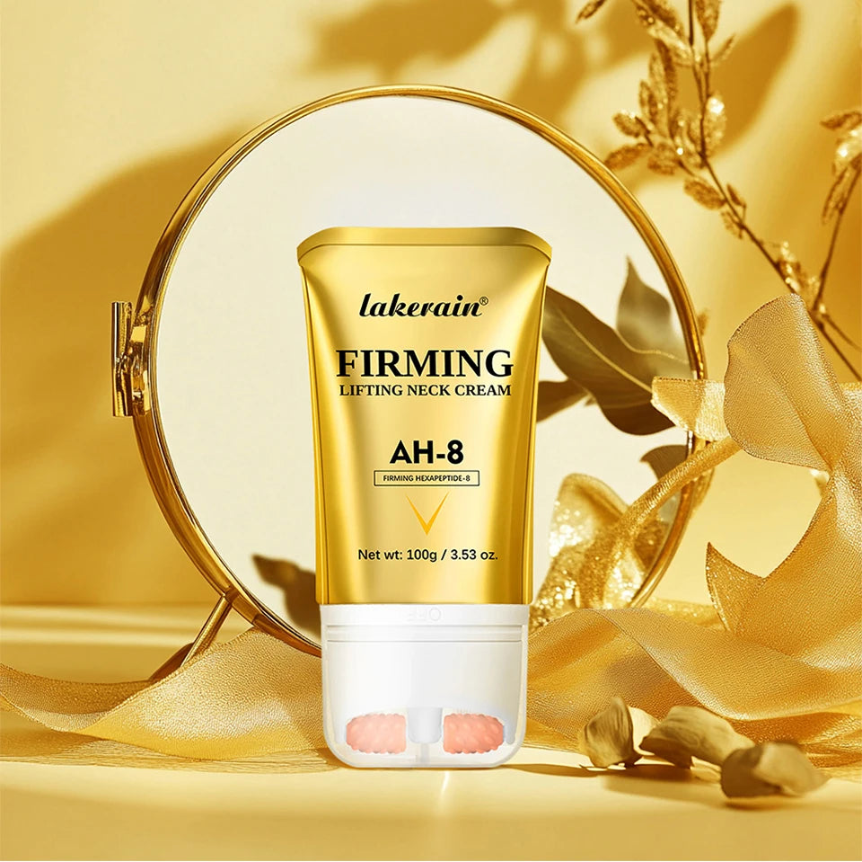 Lakerain Firming Lifting Neck Cream Deep Nourishment Lightweight Formula Remove Double Chin Rejuvenation Firms Loose Skin Cream
