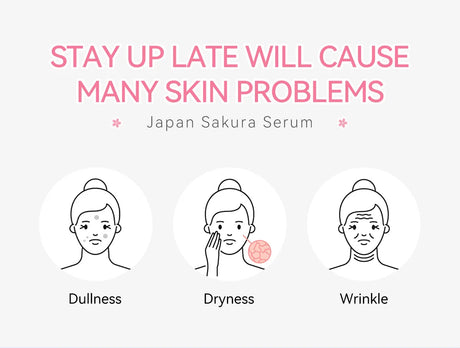Sakura Whitening Face Serum Anti Aging Fade Fine Lines Tighten Pores Improve Melanin Pigment Dull Moisturizer Brighten Skin Care