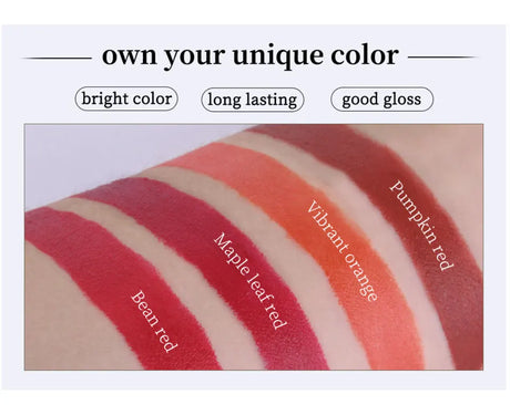 4 Colors Cigarette Shaped Lip Gloss Set Matte Velvet High Pigment Waterproof Long Lasting Non Transfer Portable Mini Lip Makeup Cosmetic