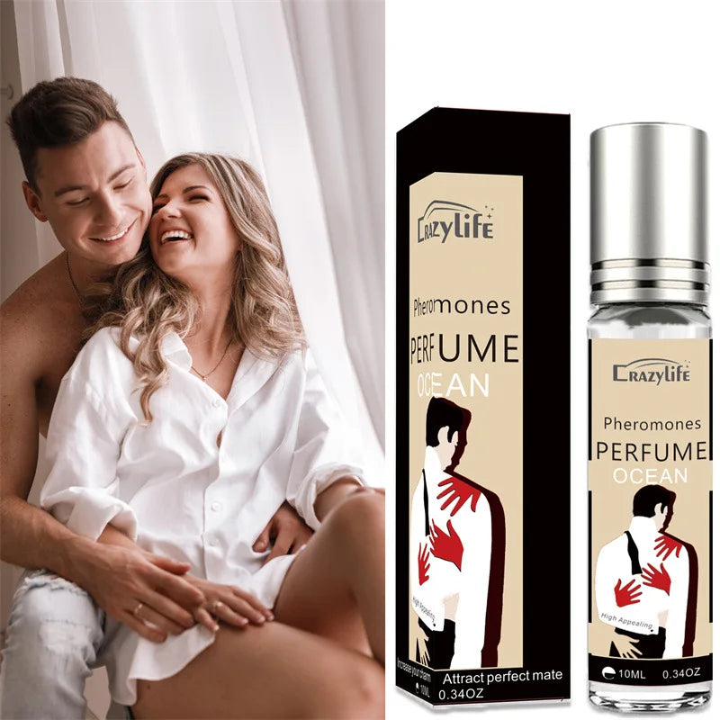 10ml Crazy Ocean Fresh Sweet Sexy High Appealing Erotic REFRESH Pheromone Perfume Roller Ball Fragrance Spray for Men Women