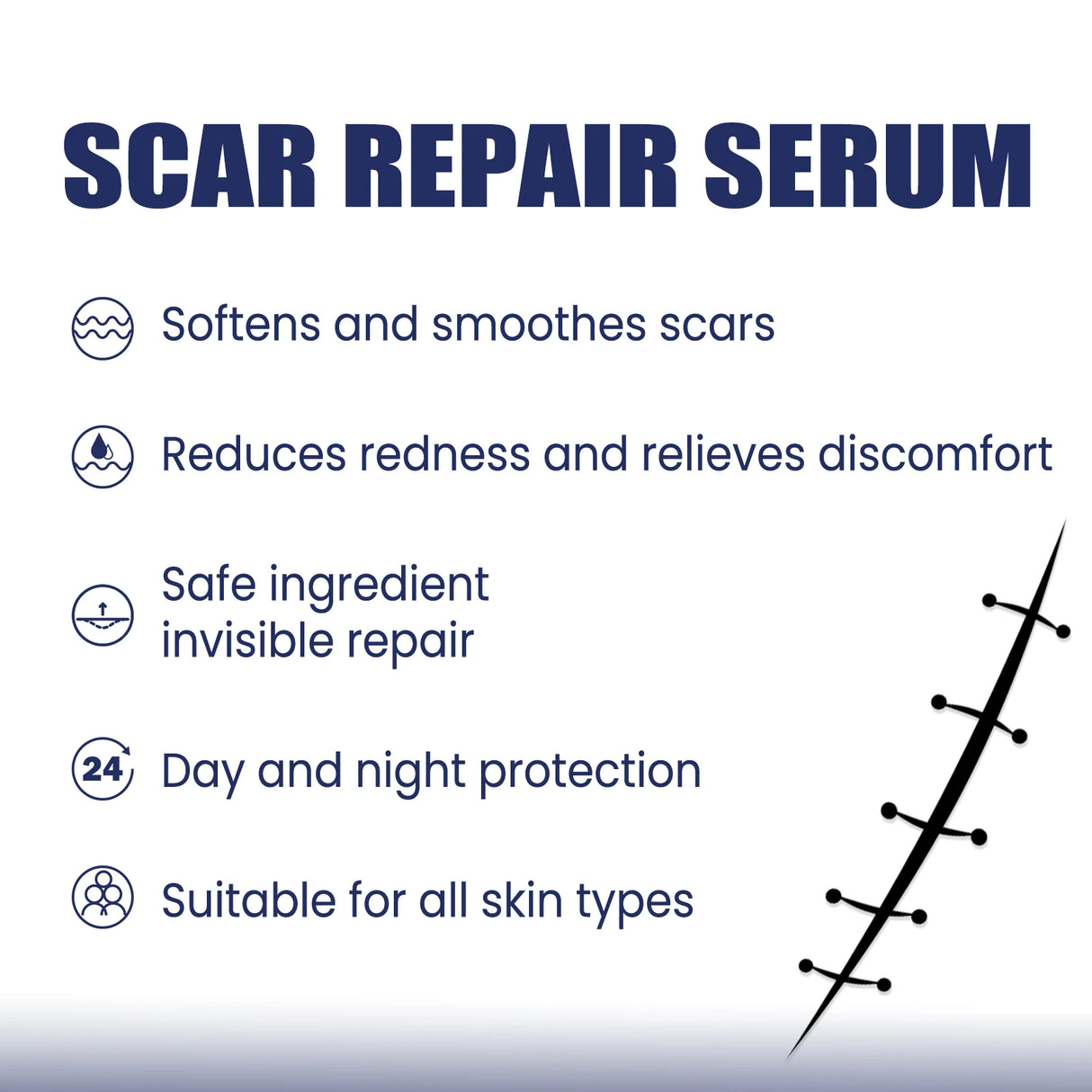 EELHOE Silicone Skin Scar Gel Retinol Niacinamide Scars Stretch Marks Burn Marks Deeply Nourish Skin Reduce Redness Swelling 30g