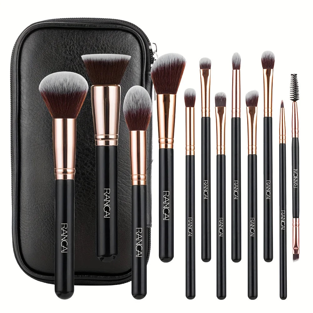 12pcs Makeup Brushes Set Professional High Quality Synthetic Hair Foundation Powder Contour Eyeshadow Make Up Brush