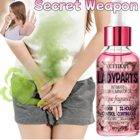 YUITIKUE Rose Scent Women Intimate Care Oil Mild Non Irritating Long Lasting Fragrance Private Body Refreshing Essence 30ml
