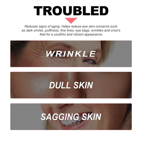Retinol Eye Cream Stick Lightening Dark Circles Anti-Puffiness Smooth Brightening Moisturizing Firming Under Eye Treatment Care