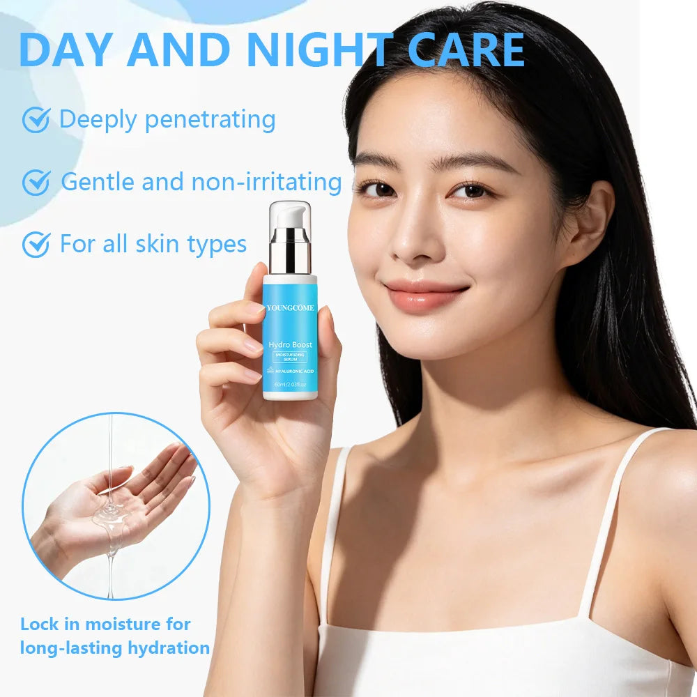 Hydro Boost Hyaluronic Acid Moisturizing Serum - Instant Hydration, Non-Greasy, Fast-Absorbing, Long-Lasting Moisture for Dry