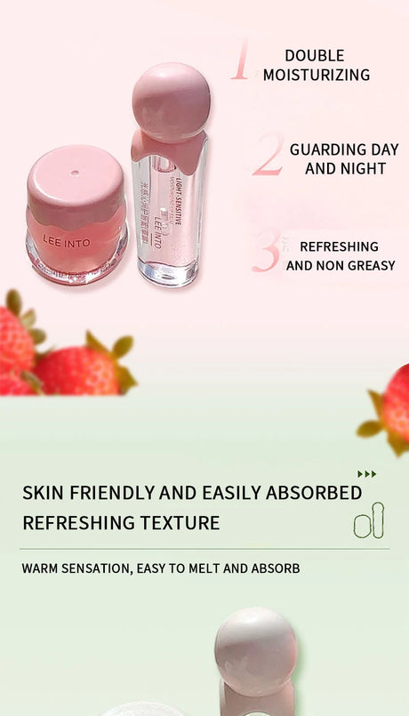 LEE INTO lip balm lip kit moisturizing water light jelly day and night thick lip balm
