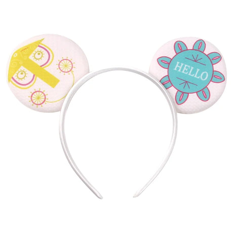 Newest Festival Party Cosplay Mouse Ears Headband 3.3" Ears Glitter Hairband Without Bow For Boys DIY Cartoon Hair Accessories