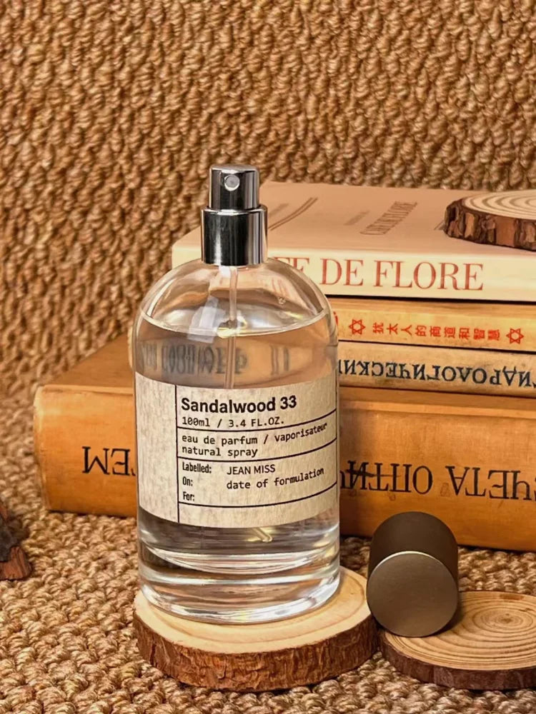 Sandalwood Fresh Fragrance Eau De Toilette Classic Fruity Notes Women Man Parfum Bergamot Body Spray 100ml Unisex Perfume