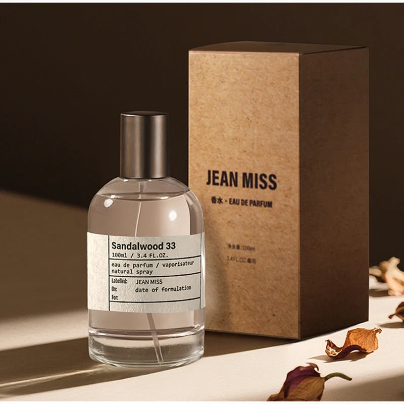 Sandalwood Fresh Fragrance Eau De Toilette Classic Fruity Notes Women Man Parfum Bergamot Body Spray 100ml Unisex Perfume