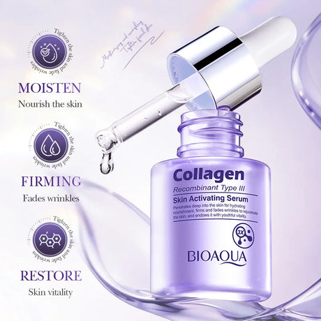 Instant Wrinkle Remover Face Serum Lifting Firming Fade Fine Lines Anti-aging Essence Whitening Brighten Nourish Skin Care