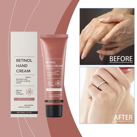Retinol Hand Cream Firming Hand Lotion Retinol Moisturizer For Aging Dry Cracked Hands Hydrates & Soothes Dry Hands Non-Greasy