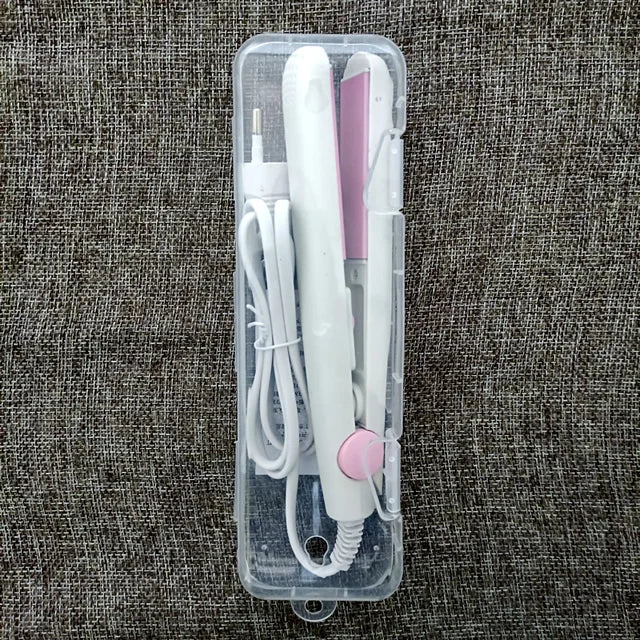 New Curling Iron Mini Hair Straightener Iron Ceramic Straightening Styling Tools Hair Curler Flat Iron Beard Straightener
