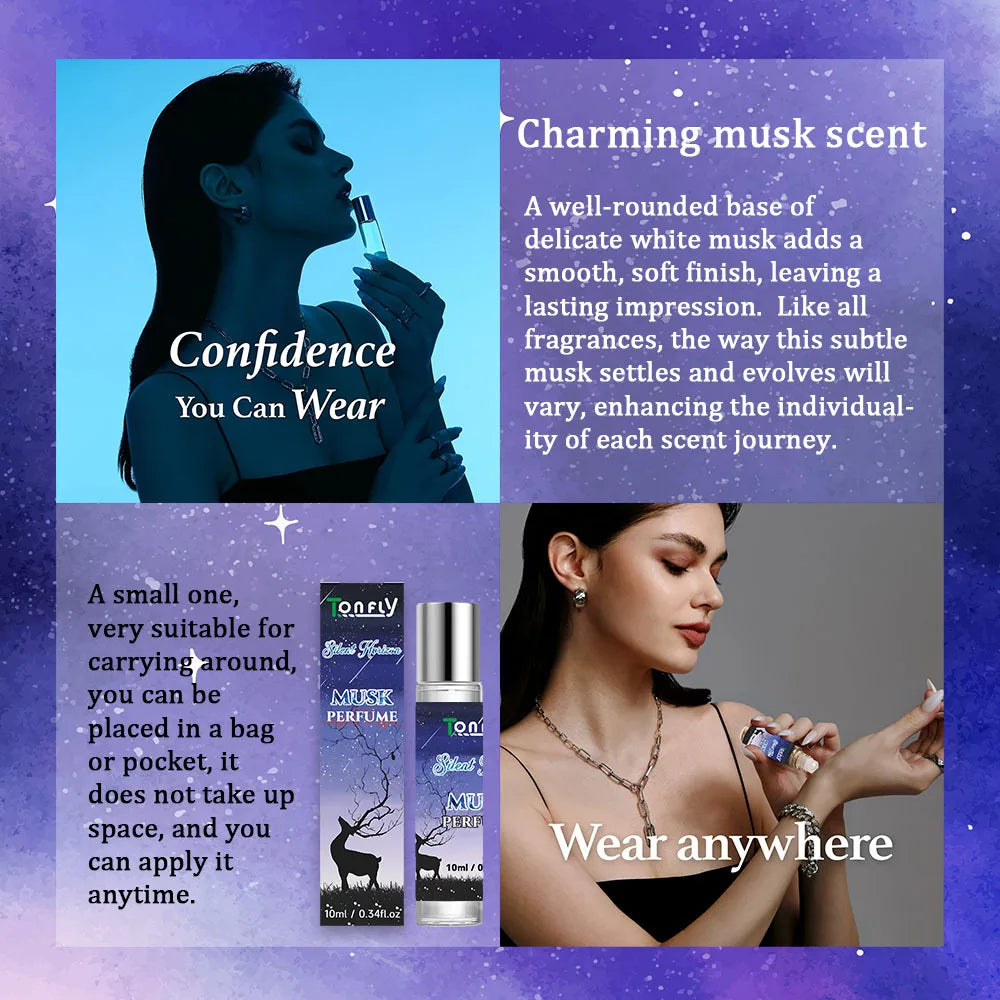 Women's Pheromone Perfume, Lasting Fragrance, Natural and Fresh, Elegant and Charming, Suitable for Dating, Attracting Men