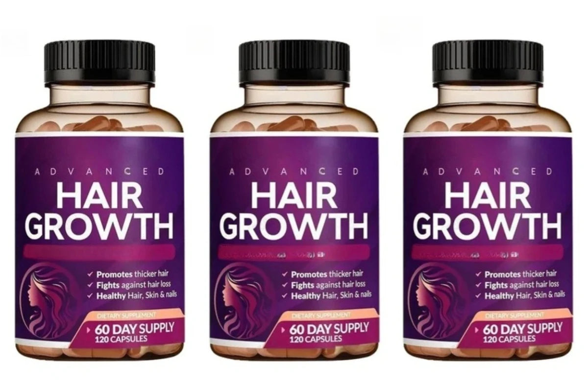 Daily Hair Supplement for Women Contain Biotin Collagen & Zinc Capsules Hair Skin and Nail Nutrition Support 60-Day Supply