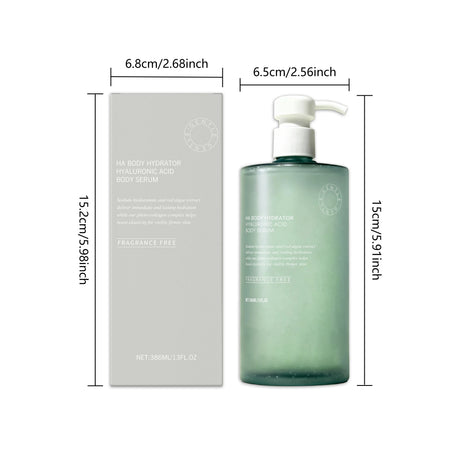Hyaluronic Acid Body Serum Deep Hydrating Body Lotion for Smoother Plumper Looking Skin Lightweight Fast-Absorbing Body Care