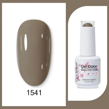 Clou Beaute 15ml HEMA TPO FREE Gel Nail Polish Bright Dark Army Green Gel Lacquer Semi Permanent Art Organic Nail Gel Varnish