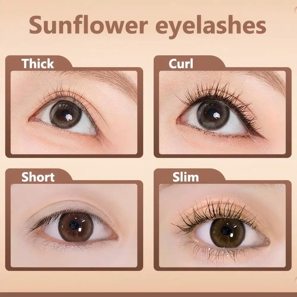 GECOMO Butterfly Flying Volume Mascara Curl Long-lasting Makeup Thin Brush Eyelash Primer Shape