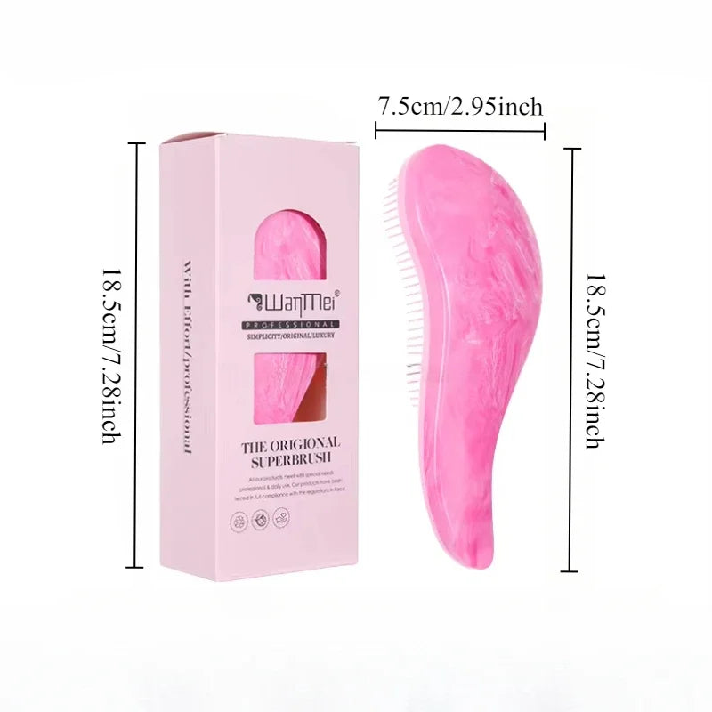 1pcs Detangling Hairbrush Soft Scalp Massage Comb Anti-static Gentle Grooming Brush Salon Hair Styling Brush Accessories Tools