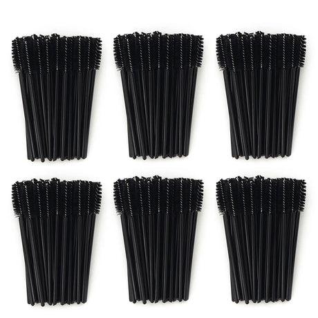 ANNAFRIS 50Pcs Disposable Eyelash Brush Soft Head Crystal Eyebrow Brush Lash Extension Brush Mascara Wand Makeup Tool