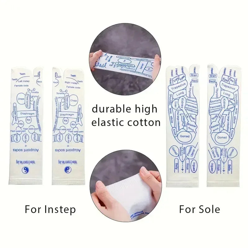Physiotherapy Foot Care Massage Relieve Tired Feet Sock Acupressure Foot Massager Reflexology Socks Foot Acupoint Massage Tool