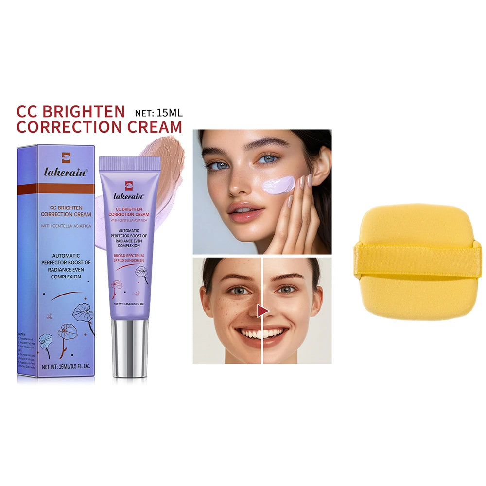 CC Cream Color Changing Liquid Foundation Centella Korean High Coverage Foundation Foundation Cream for Face Base Makeup