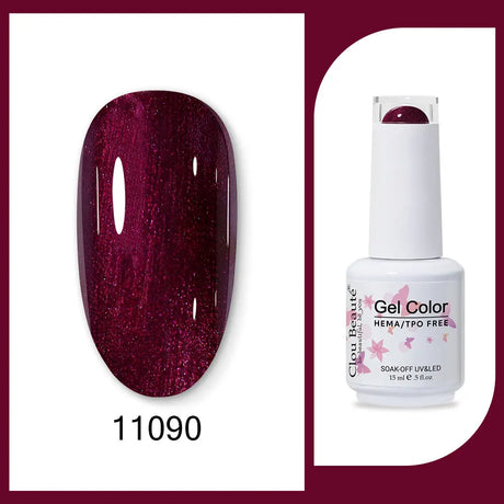 Clou Beaute 15ml HEMA TPO FREE Gel Nail Polish Bright Dark Army Green Gel Lacquer Semi Permanent Art Organic Nail Gel Varnish