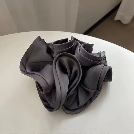 Korean Big Hair Tie Ribbon Scrunchies Satin Elastic Hair Band Bow Women Simple Temperament New Style Ponytail Hair Accessories