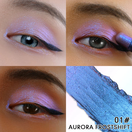 CHARMACY Multichrome Eyeshadow Pen Double Head Multichrome Eye Shadow Glitter for Eyes Waterproof Professional Maquillaje