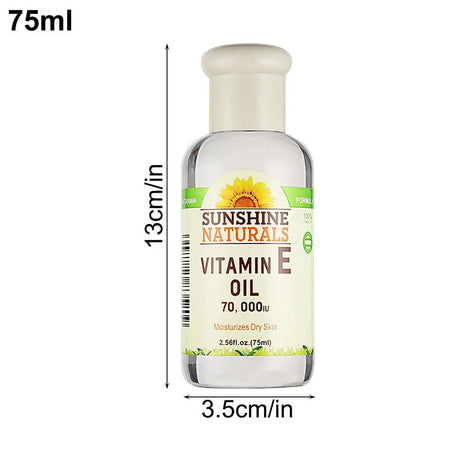 75ml Vitamin E Oil Face Serum Oil Shrink Pores Anti Wrinkle Aging Freckle Anti-wrinkle Lightens Dark Spots Repair Face Skin Care