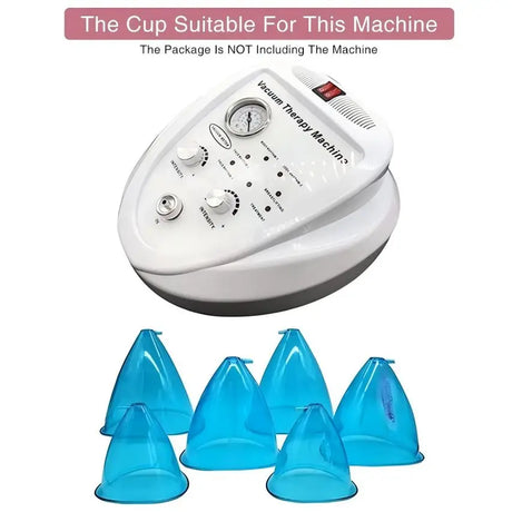 2pcs180/150ml Breast Enlargement Cupping Hip Lifting Buttock Vacuum Pump Suction Replacement Enhancer Massage Cup with Hose Set