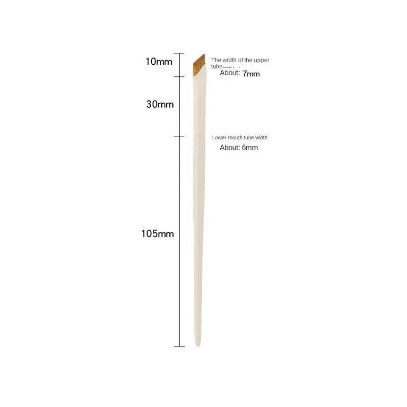Upgrade Blade Eyeliner Brush Ultra Thin Fine Angle Flat Eyebrow Brush Under The Eye Makeup Brushes Precise Detail Brush White