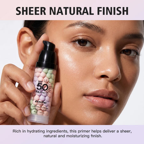 3-in-1 Primer SPF 50 Color Correcting Isolation Cream Oil Control Moisturizing Face Makeup Base Blur Pores Even Skin Tone Radian