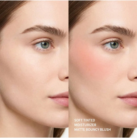 Lakerain Soft Poke Matte Blush Fresh Silky-smooth Skin Finish Long Lasting Luminosity Moisturizing Natural Matte Bouncy Blusher