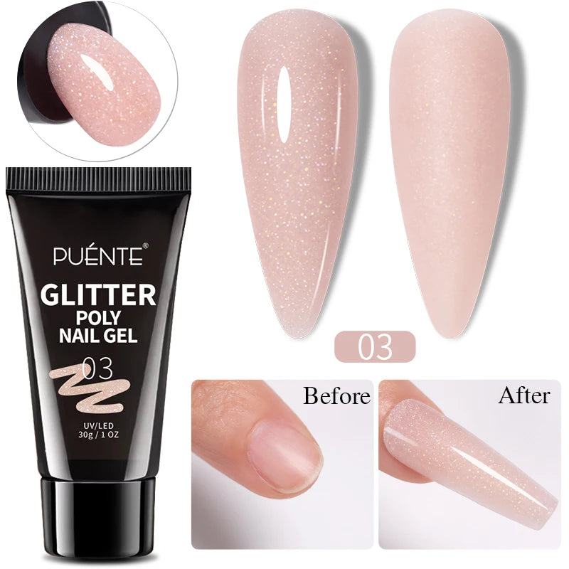 PUENTE 7.5ML Nude Shade Moonlight Cat Magnetic Gel Nail Polish Ultra-Bright Cat Eye Soak Off UV Semi-Permanent Varnish Manicure