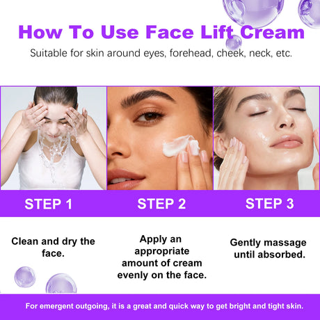 Retinol Tightening Cream for Face and Neck, Anti Sagging and Wrinkle Filling Day Night