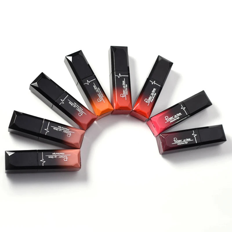 Pudaier 21 Color Lip Gloss Waterproof Matte Liquid Lipstick Moisturizing Lip Gloss Lip Makeup Beauty Cosmetics