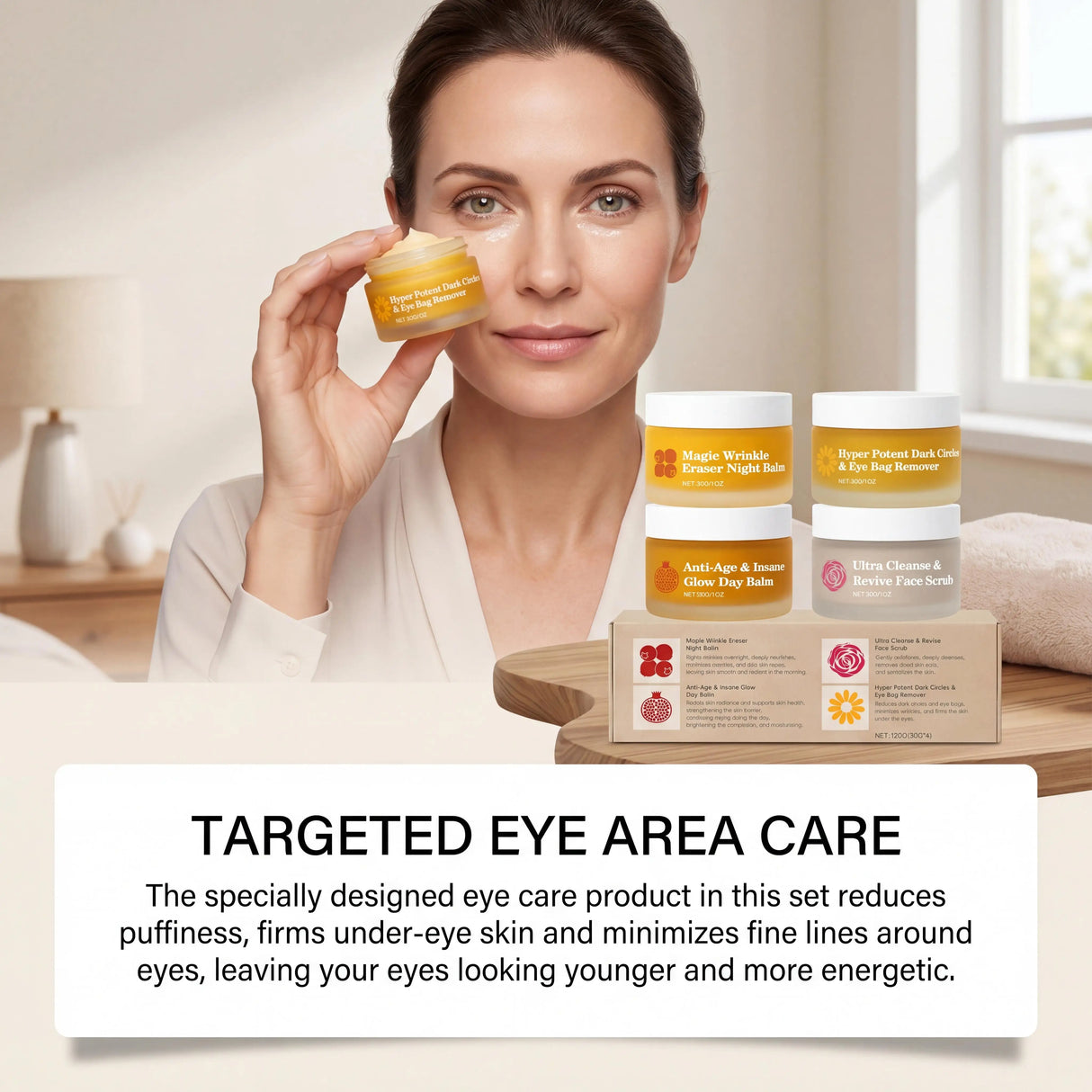 Day Night Skincare Set Moisturizing Repair Skin Barrier Brightening Facial Skins Multi Functional Skincare Eye Face Care Combov