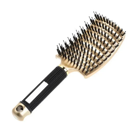 Hair Brush Exfoliating Hair Brush Bristle Women's Wet Curly Hair Comb Salon Hair Styling Tool,Special for Real Hair Wigs