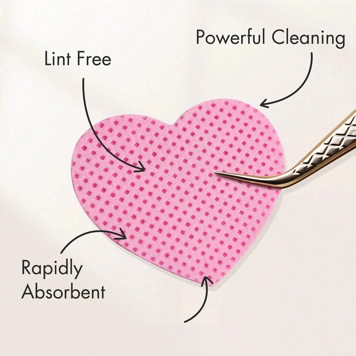 LINMANDA 200Pcs Lint Free Nail Cleaning Wipes Nail Cleaning Pads Gel Nail Cleaning Wipes Suitable for Home or Nail Salon Use