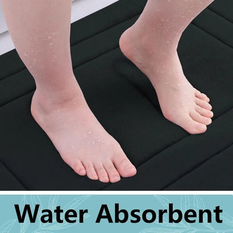 1pc Absorbent Non-Slip Bath Mat | Comfortable Standing Pad for Living Room, Bedroom