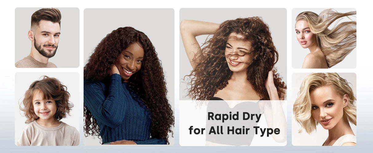 120000 RPM Hair Dryer Negative Ionic Blow Dryer Brushless Motor 40M/S Fast Drying High-Speed Low Noise Thermo-Control Hairdryer 500M Negative Ions Fast Dryingfor Curly & Straight Hair