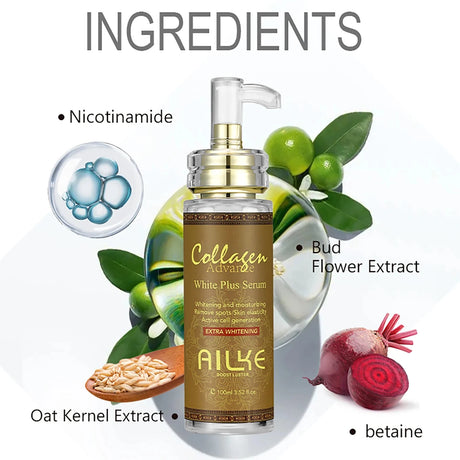 AILKE Collagen Whitening Set, Moisturizer, Hydration, Dark Spot Removal, Brightening Body Lotion, Armpit Whitening Cream