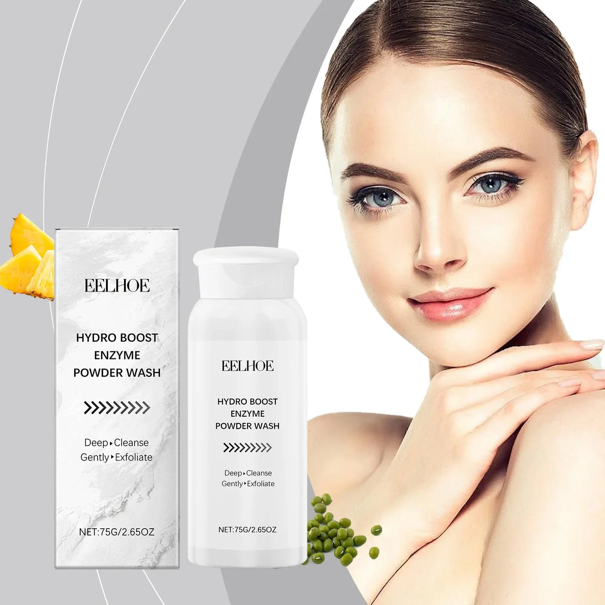 Enzyme Face Powder Wash Skin Oil Control Clean Facial Pores Remove Blackheads Pimples Refreshed Enzyme Face Cleanses Flour