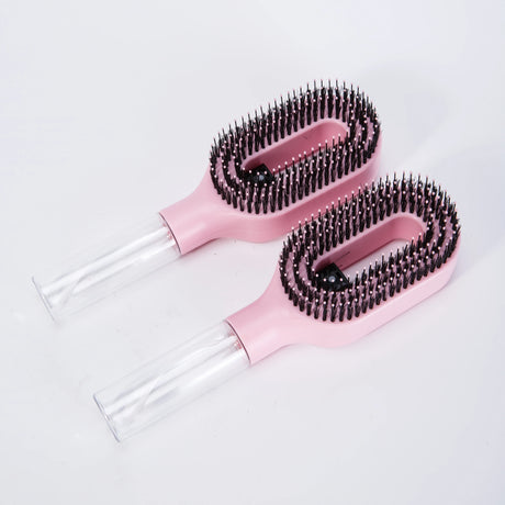 WANMEI 2-in-1 Multi-functional Spray Bottle Comb,Christmas Gift,wet Dry Scalp Massage Bristle Comb,Salon Fluffy Modeling Comb