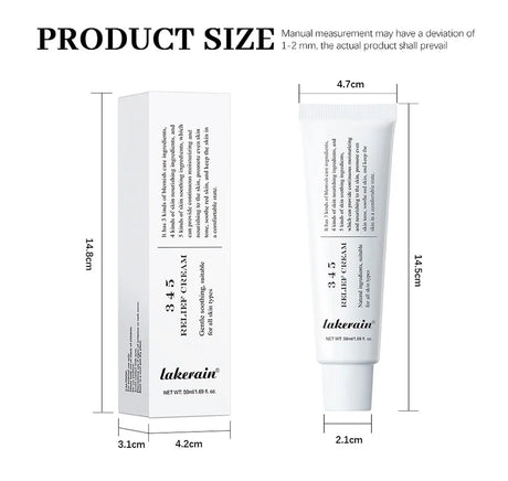 345 Relief Cream Comprehensive solution to skin problems Anti-sugar and antioxidant Brightening skin Improving acne marks Moistu